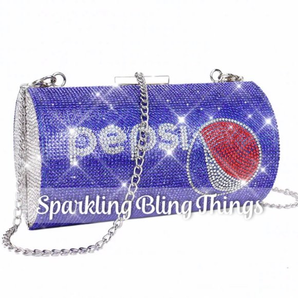 Sparkling Bling Things Handbags - NEW Beautiful Sparkling Bling Swarovski Crystal Diet Coke Clutch Purse B…